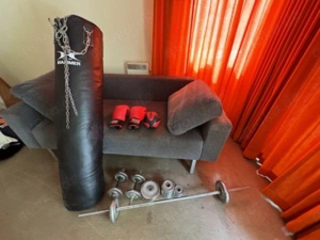 Box (Sack, Birne, Handschuhe) Langhandel Gewichte Fighter Gym Fitness Kämpfer Figth - 1